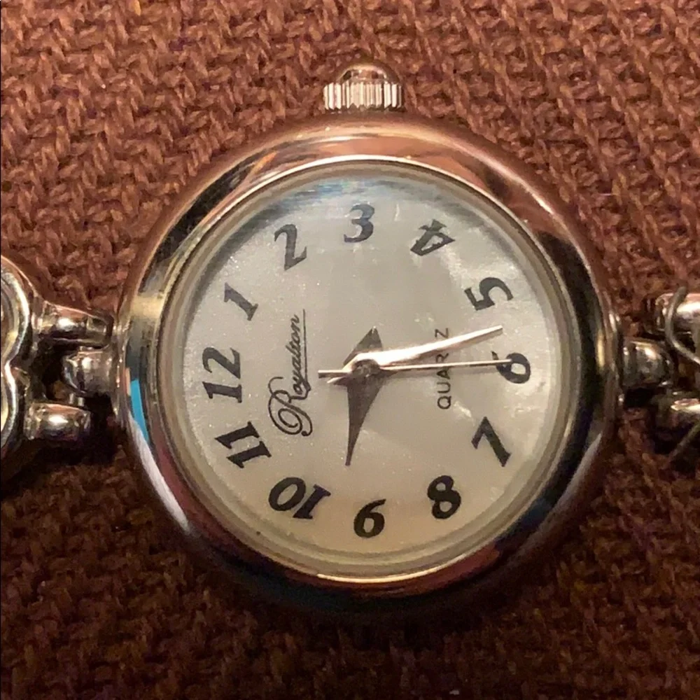 Royalton heart mother of pearl watch